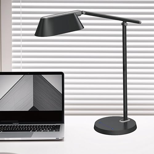Lampe de bureau LED à grand panneau avec variateur tactile continu