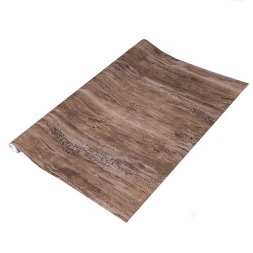 Self Adhesive Vinyl Wrap Film for Kitchen Doors and Worktops dc fix Rustic Wood (45CM, 4M)