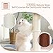 Pawfessor Cat Tree Tower for Large Cats Cat Scratching Post with Cat Self Groomer, 20x15.7” Wide Top Bed, Thick Scratch Post [Dia=4.5”] and Danging Ball Great for Indoor Cats-Large Beige