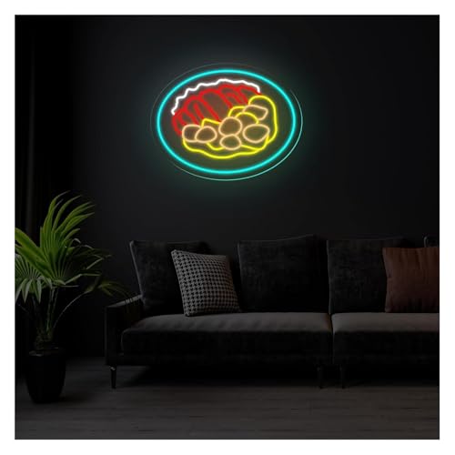 Néon enseignes lumineuses au curry pour attirer les clients de nuit