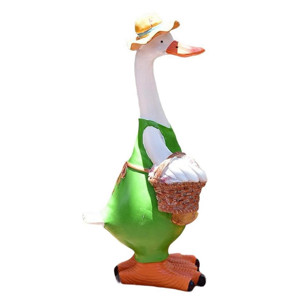 Décoration de jardin canard en résine pour égayer votre pelouse