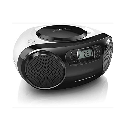 Retro Kassettenrekorderzahn Boom Box CD-Player, UKW-Radio, Musik von MP3-Playern, Smartphones, Tablets usw. Abspielen