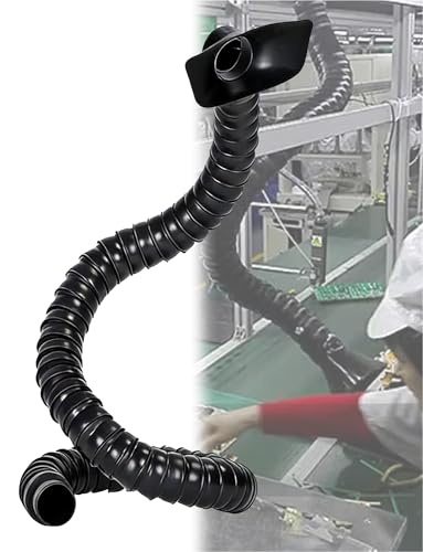 Bras d'extraction de fumée réglable pour poste de soudure et établi compact