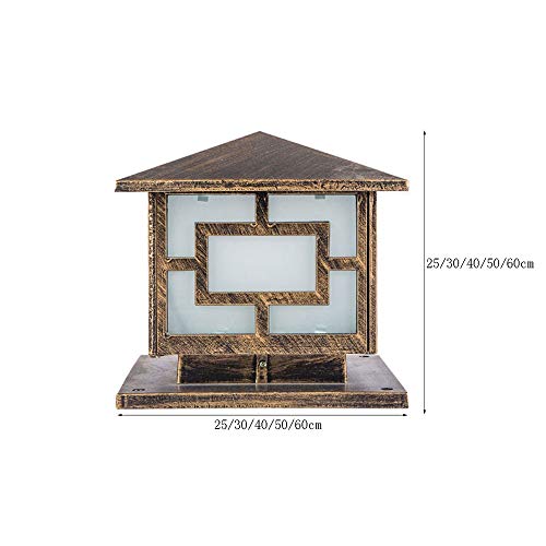 Lanterne extérieure étanche E27 avec traitement anti-rouille pour jardin