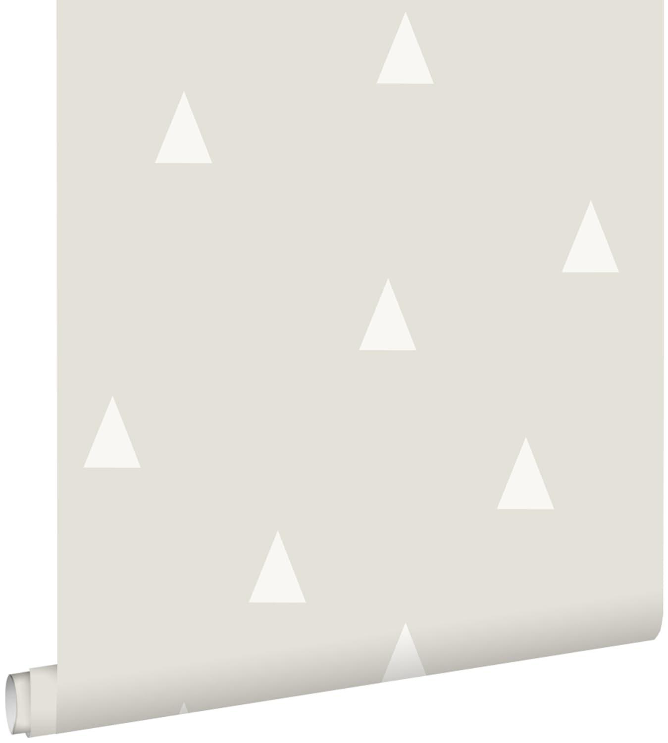 ESTAhome Tapeta trójkąty graficzne jasnoszarym 53 cm x 10.05 m