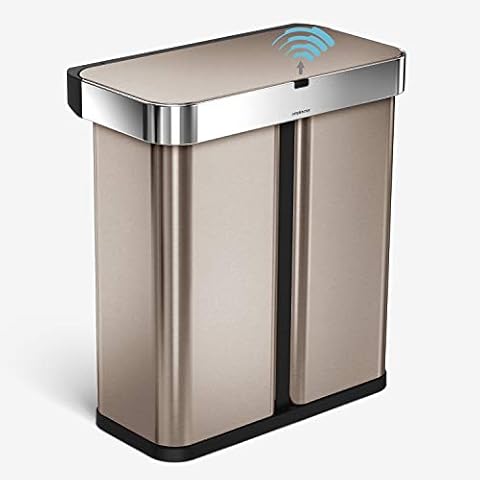 Cubo Reciclaje Simplehuman con Sensor de Voz y Movimiento Cover