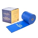 Meglio Banda de Resistencia sin Látex–Rollo de 46 Metros. Variedad en Resistencia - Cinco Niveles Desde Extra Suave hasta Extra Fuerte. para Fisioterapia y rehabilitación, Deportistas, Yoga y Pilates
