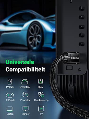 UGREEN 8K HDMI Kabel 2.1 Nylon 8K 60Hz 4K 120Hz, Compatibel met PS5 enz.(1M) - Image 8