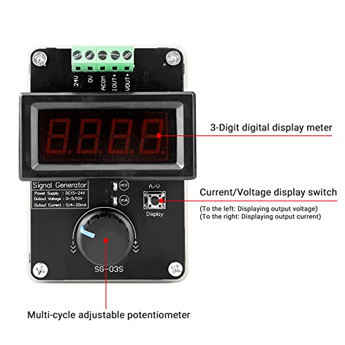 4-20Ma Generator, Drok Adjustable Signal Generator, Dc 0-10V 0 4-20Ma Current Voltage Analog Simulator For Value Adjusting Plc Panel Led Testing #TOP1