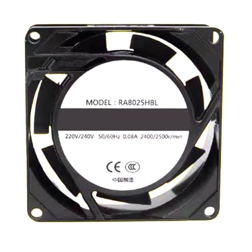 Ventilador LD RA8025HBL 220V contra sobrecalentamiento en cuadros eléctricos