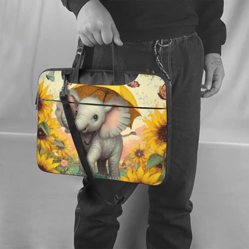 Bolso portátil impermeable Cute Elephant 15.6 pulg miniatura 2