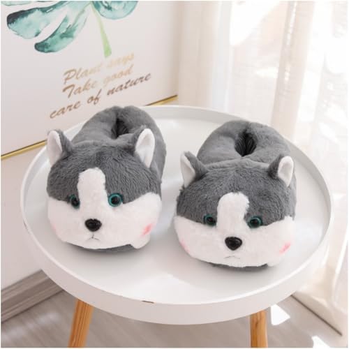 plush animal slippers, anti slip indoor home shoes, insulated, suitable for both men and women2