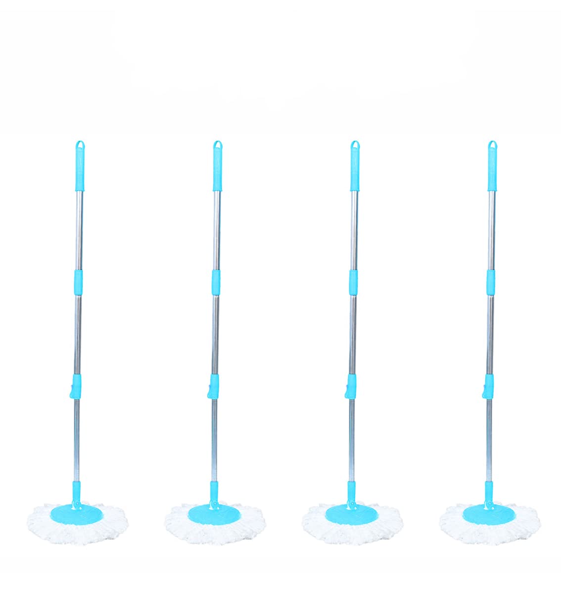 Kleanup Combo Set 4 Spin Mop Rod Stick, with 360 Degree Rotating Head-Stainless Steel Rod with 4 Microfiber Refill, for Wet-Dry Surface Cleaning Pocha, Mop Rod (B0B5GXMBZ7) Amazon Price History, Amazon Price Tracker