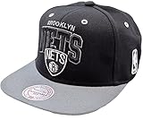 Mitchell & Ness Snapback BGW2 - Brooklyn Nets, Schwarz/Grau