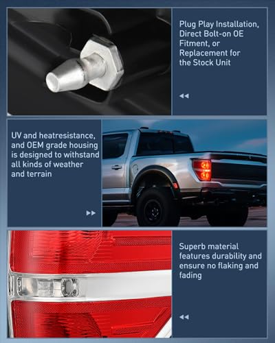 Image of Nilight Taillight Assembly for 2009-2014 Ford F150 Passenger side