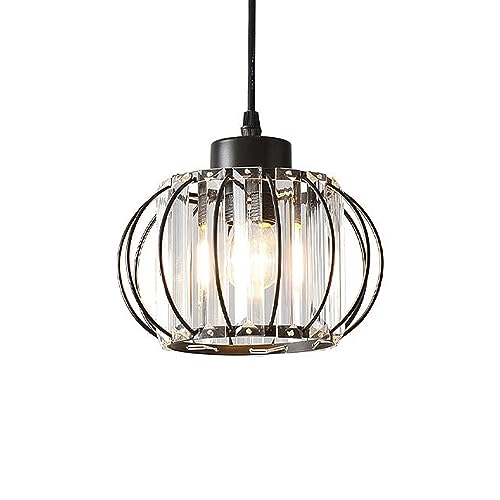 Lustre suspension américain en cristal et fer forgé pour couloir et cuisine