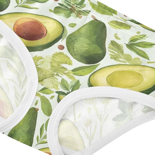 Wusikd Avocado Girls' Underwear Cotton Girls Briefs Soft Toddler Underwear 2T4