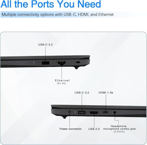Image of Lenovo V15 Laptop | 16GB RAM | 1TB SSD | 15.6 inch FHD (1920 x 1080) | Intel 4-core Processor | Ethernet RJ-45 | Military Durability | Long Battery Life | Lightweight Portable Design | Windows 11 Pro
