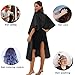 Black Waterproof Hair Salon Cape Professional Barber Cape with Metal Snap Closure Hair Cutting Cape (Black-15 Pack)