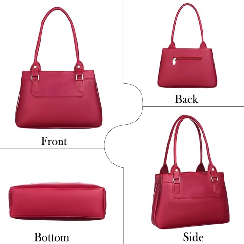 Image of Large Capacity Tote Bags For Womens Big Purses And Handbags Ladies Big Shoulder Bag (Marooon)