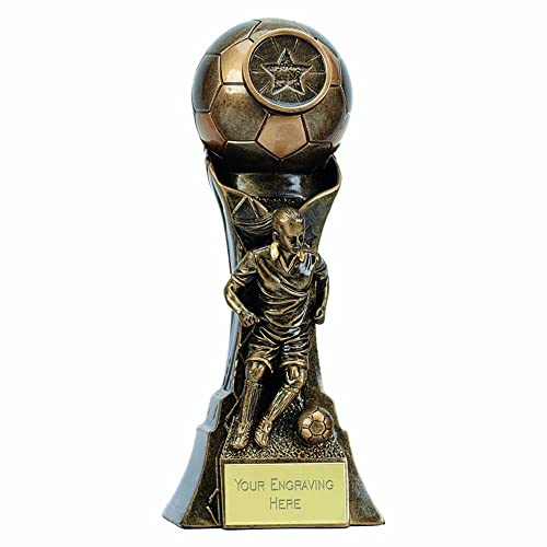 TROPHIESPLUSMEDALS Genesis Action Column Female Football Award 17.5cm