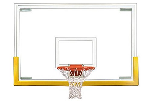 First Team Tradition Upgrade Package Steel-Glass Gymnasium Backboard44; Rim & Pad Upgrade Package- Kelly Green