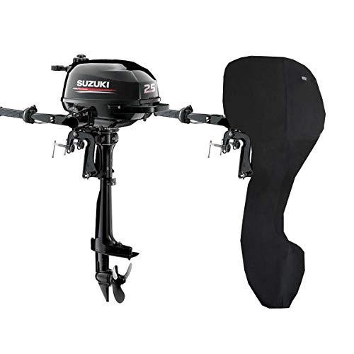 Oceansouth Custom Fit Full Covers for Suzuki Outboard Engine (DF2.5 1CYL 68cc (from 2006 to 2024), Leg Length:15