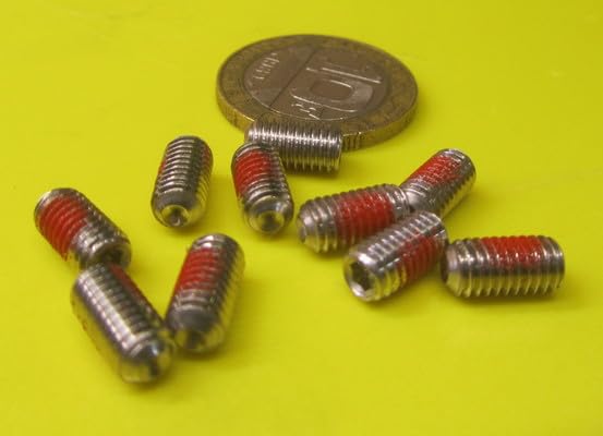 18-8 Stainless Steel Thread Locking Cup Point Set Screws 10-32 x .375