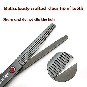   70in-Titanium-Black-Professional-Pet-Grooming-Scissors-SetStraight-Thinning-Curved-Scissors-4pcs-Set-for-Dog-GroomingBlack