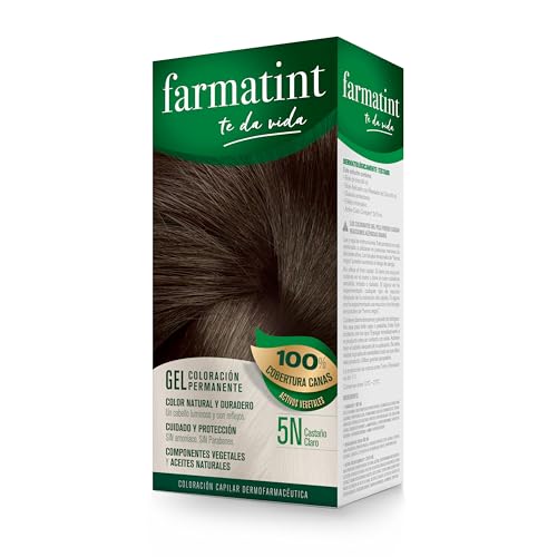 Farmatint Gel de Coloración Capilar Permanente, 5N Castaño Claro