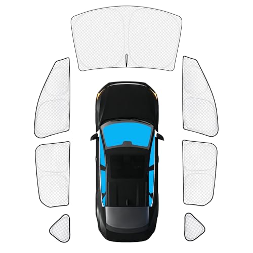 Image of KMF Sun Shades for KIA K4 2025 2026 Accessories, Full Car Window Covers Sunshade for Windshield Side Rear, UV Block and Privacy Blackout for Car Camping Outdoor 7Pcs