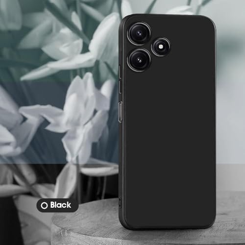Image of Back Cover for Mi Redmi 12 5G / Poco M6 Plus 5G /M6 Pro 5G | Full Camera Protection | Premium Liquid Silicon Case | Flexible Bumper Case for Mi Redmi 12 5G / Poco M6 Plus 5G / M6 Pro 5G(Black)