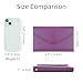 ZOPPEN Multi-purpose Rfid Blocking Travel Passport Wallet (Ver.4) Tri-fold Document Organizer Holder, Aubergine Purple