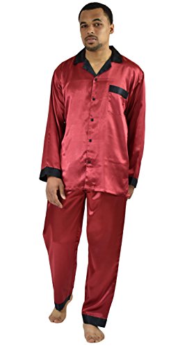 Up2date Fashion Classic Men's Satin Pajamas/PJ Set2