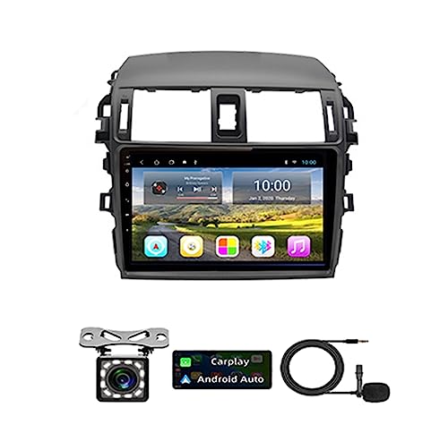 Autoestéreo Android 11 para Toyota Corolla 2006-2013, 2 DIN, Pantalla táctil de 9', navegación GPS, Reproductor Multimedia MP5, Receptor de Radio satelital, conectividad Bluetooth.