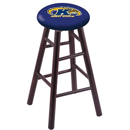 Holland Bar Stool Co. Maple Bar Stool in Dark Cherry Finish with Kent State Seat by The