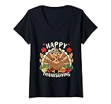 Photo Gallery donna happy thanksgiving turkey day family dinner outfit uomo donna maglietta con collo a v Photo Gallery donna happy thanksgiving turkey day family dinner outfit uomo donna maglietta con collo a v