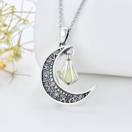 SOULMEET Cremation Jewelry for Ashes, Sterling Silver Urn Necklace for Ashes Women Men, Cherish Memories Jewelry to Keep Someone Near to You4