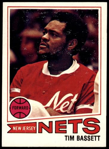 1977 Topps #54 Tim Bassett New Jersey Nets (Basketball Card) VG/EX+ Nets Georgia