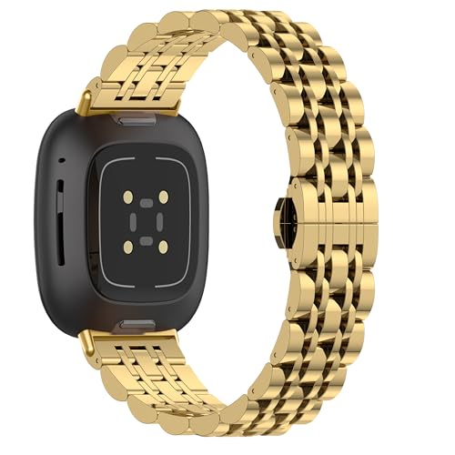 Correa metálica de acero inoxidable para Fitbit Versa miniatura 2