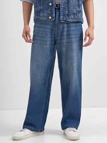 Image of Highlander Men's Straight Relaxed Fit Jeans | Stretchable | Everyday Comfort & Style| Jeans for Man|Premium Cotton Blend