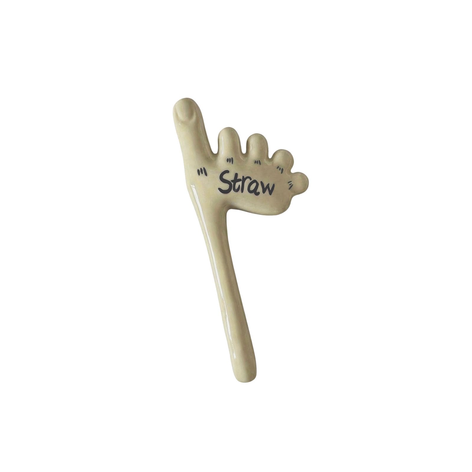 Zxfdsfdbnm Hilarious Handcrafted Ceramic Toe Straw Creative Accent Add Fun to Any Drink Suitable for Cafes and Home Use Strange Kitchen Accessory