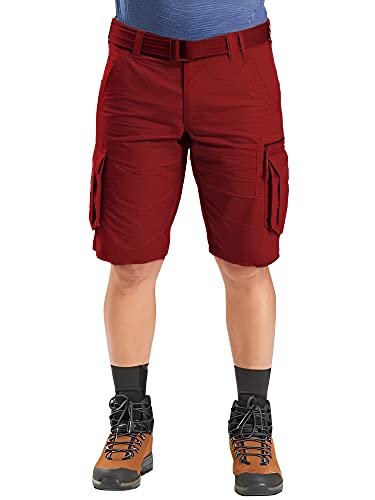 Image of ROL Reoutlook Men's 100% Solid Cotton Cargo Shorts /Bermuda with Multi-Pockets and Waist Belt