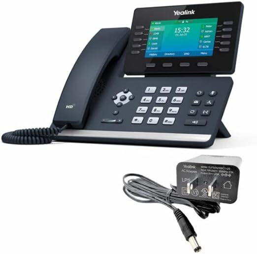 Yealink T54W IP Phone - Power Adapters Included