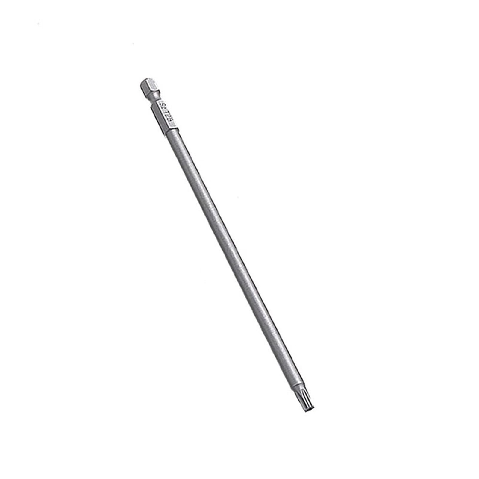 Djskldf T25 Screwdriver Bits Tamper Proof Security Bit Magnetic Sets Screwdriver Flat Head 1/4" Hex 150Mm Long T8 T10 T15 T20 T27 T30/T40(T25)