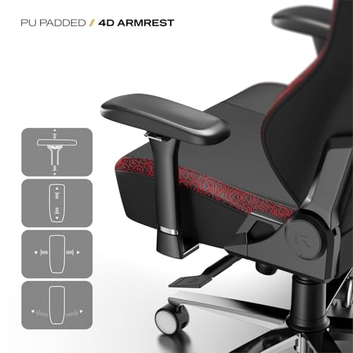 Image of Cybeart | Stealth - NEO Series Gaming /Office Chair | 4D Armrest, NeoTek Leatherette, AeroMag Neck & Lumbar Pillow, Recline & Tilt