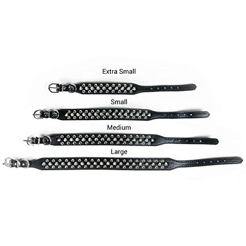 Corelife Spiked Dog Collar / Cat Collar, Studded Vegan Leather Pet Collar For Dogs And Cats S Black #TOP7