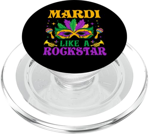Mardi como una estrella de rock PopSockets PopGrip para MagSafe