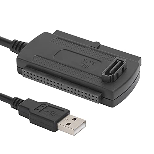 Adaptateur USB vers IDE SATA, Câble Convertisseur USB 2.0 vers SATA PATA IDE 2.5 3.5 SSD, Adaptateur de Disque Dur USB Série vers Parallèle pour...