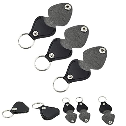 BDBHY Porte-clés en Cuir PU Porte-médiators De Guitare Porte-clés Plectres Sac Étui Looper Guitarra - Les Beatles, Paul McCartney, John Lennon, RIngo Starr, George Harrison BDBHY Porte-clés en Cuir PU Porte-médiators De Guitare Porte-clés Plectres Sac Étui Looper Guitarra – Image 5